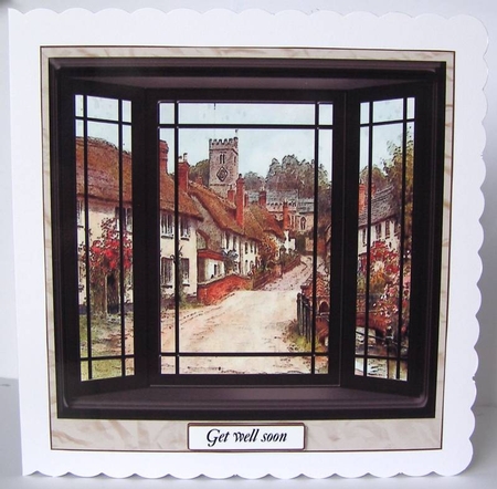 ROOM WITH A VIEW (Country Village) by Margaret McCartney