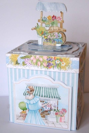 Vintage Flower Market Exploding Box Surprise Kit by Margaret McCartney