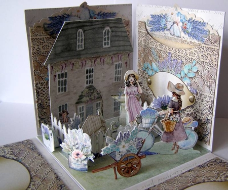 A Moment in Provence Exploding Box Surprise Kit by Margaret McCartney