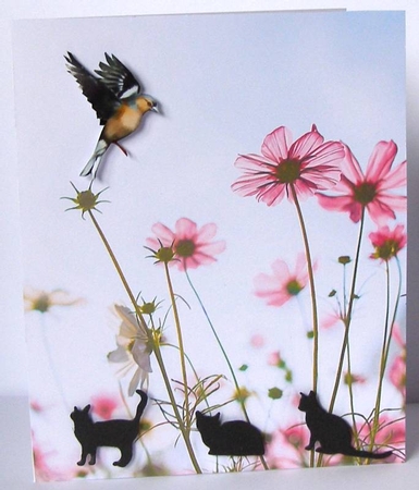 Wildflowers - A4 size Oil Painting Style Background by Margaret McCartney