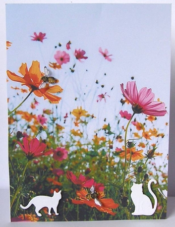 Wildflowers - A4 size Oil Painting Style Background by Margaret McCartney