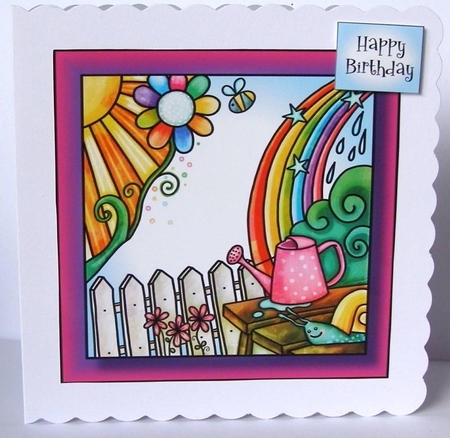 Bright Happy Spring 2 8x8 by Margaret McCartney