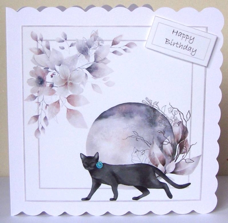Muted Floral moon 2 by Margaret McCartney