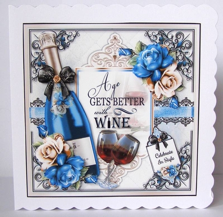 Age Gets Better With Wine 02 Mini Page Kit by Margaret McCartney