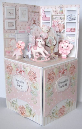 Cute as a Button Nursery #1 - Exploding Box by Margaret McCartney