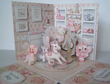 Cute as a Button Nursery #1 - Exploding Box by Margaret McCartney