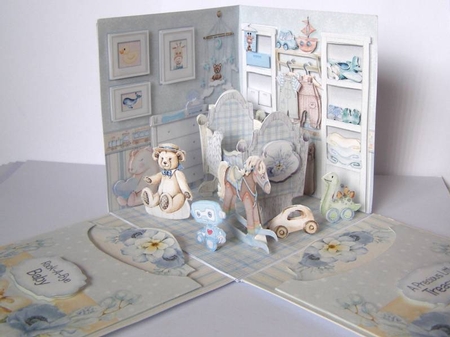 Cute as a Button Nursery #2 - Exploding Box by Margaret McCartney