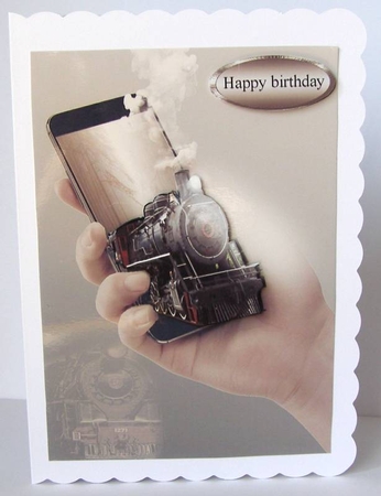 vintage train by Margaret McCartney