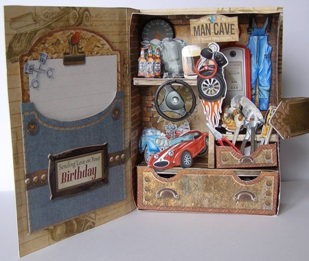 Grease Junkie - 3D Curiosity Book Box by Margaret McCartney