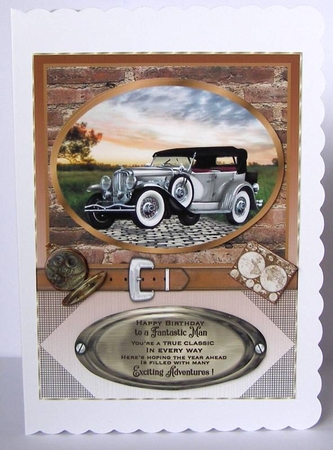 Framed vintage car card front 2 (n) by Margaret McCartney