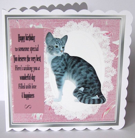 Lovely cat topper sheet by Margaret McCartney