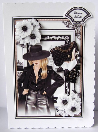 Black And White Chic 02 Mini Page Kit  by Margaret McCartney