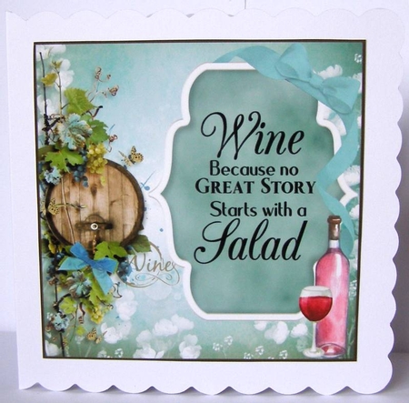 3 Wine themed card front/toppers 1 by Margaret McCartney