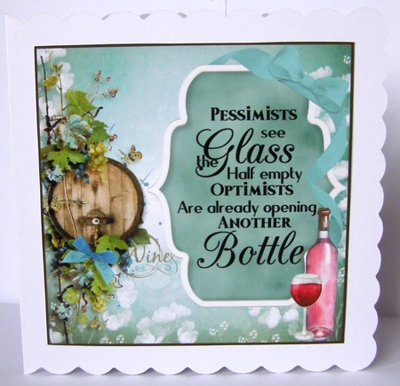 3 Wine themed card front/toppers 2 by Margaret McCartney