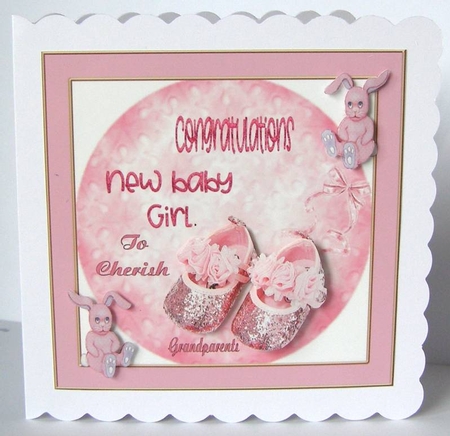 New baby girl great great granddaughter and granddaughter sheet  by Margaret McCartney