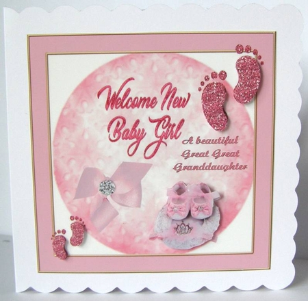 New baby girl great great granddaughter and granddaughter sheet  by Margaret McCartney