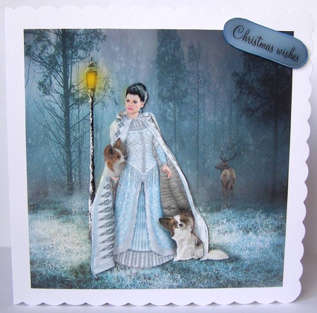 lady with papillons by Margaret McCartney