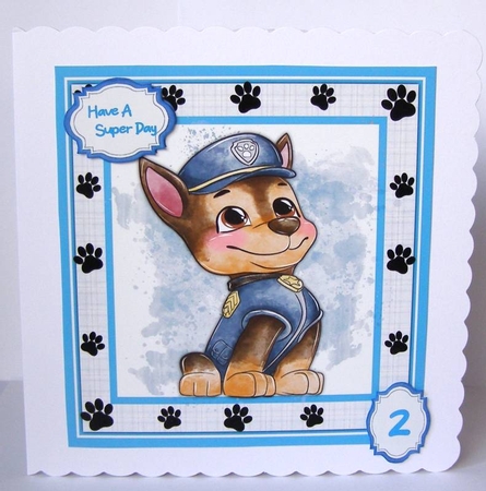 7x7 ap Heroic Dog 3 by Margaret McCartney
