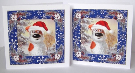 3 Christmas cartoon animal card front/topper(value sheet) 6 by Margaret McCartney