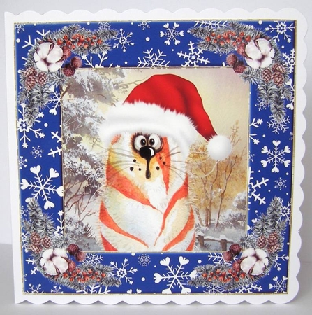 3 Christmas cartoon animal card front/topper(value sheet) 8 by Margaret McCartney