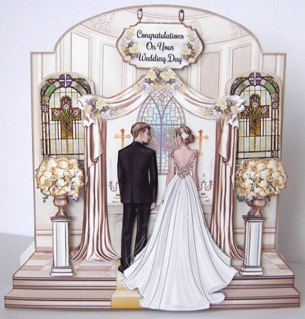 The Wedding 04 Shaped Mini Page Kit  by Margaret McCartney