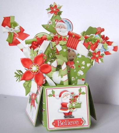 Merry & Bright Pop Up Box Kit #2 by Margaret McCartney