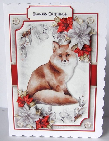 Watercolour Animals and Poinsettias Bumper Kit by Margaret McCartney