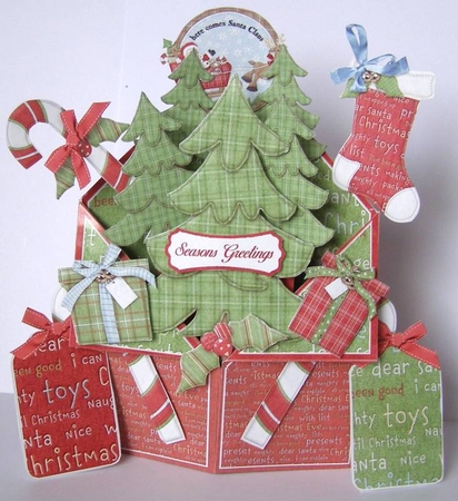 Oh Christmas Tree Tuxedo Pop Up Box Bumper #1 by Margaret McCartney