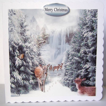 deer at the falls by Margaret McCartney