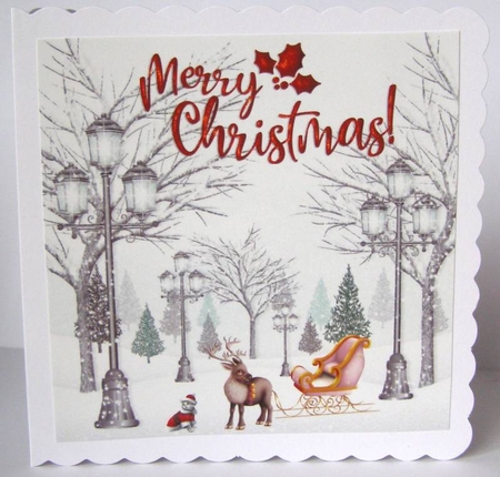 Winter Scene 8x8 by Margaret McCartney