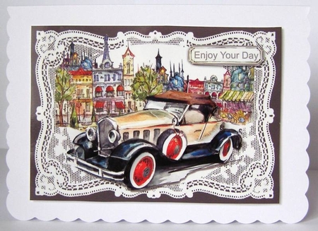 Car in town by Margaret McCartney