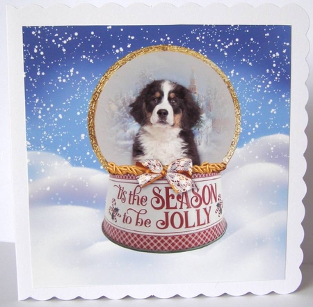 Designer Resource Jolly Dog Snow Globes by Margaret McCartney