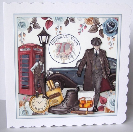 Celebrate Your 70th With Style - Male Mini Page Kit  by Margaret McCartney