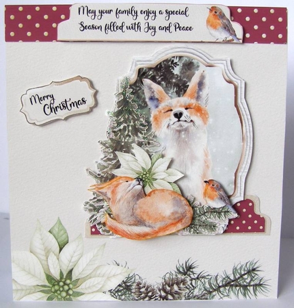 Winter Evergreen 3 Shaped Card and Envelope Kit by Margaret McCartney