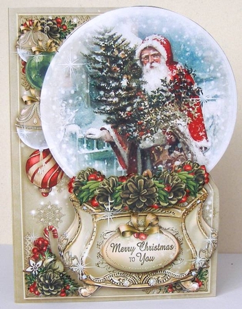 Christmas Santa Globe Bundle by Margaret McCartney