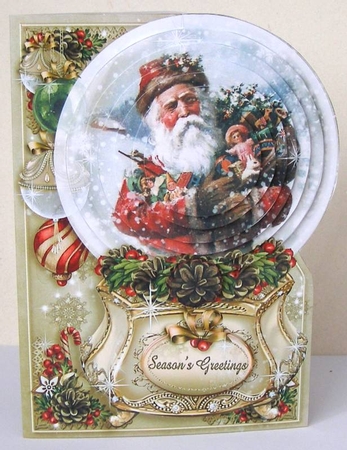 Christmas Santa Globe Bundle by Margaret McCartney