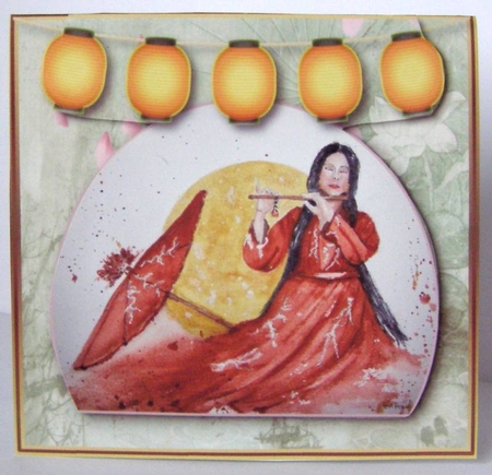 Oriental Music - Tent Card by Margaret McCartney