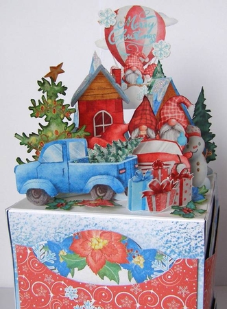 Gnomes in Winter Exploding Box Surprise Kit by Margaret McCartney