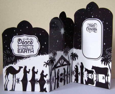 Tri-Fold Nativity Scene by Margaret McCartney
