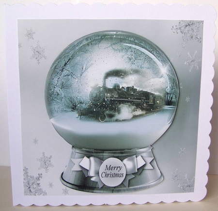 train in a globe  by Margaret McCartney