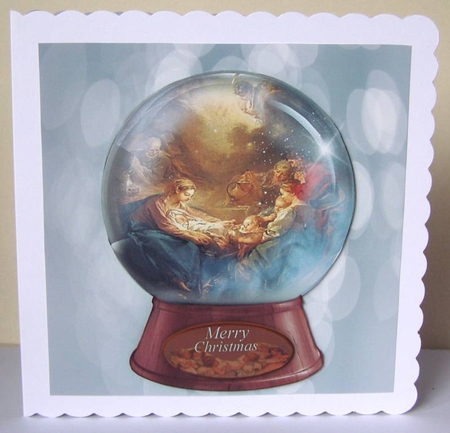 vintage Christmas night by Margaret McCartney