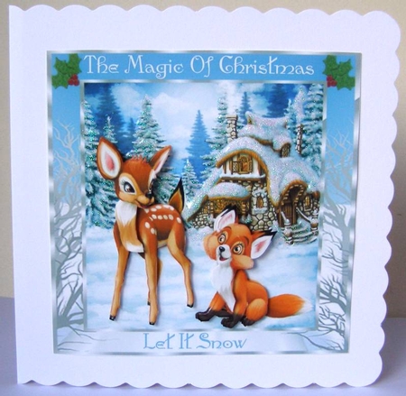 The magic of Christmas Approx.6x6 inches  by Margaret McCartney