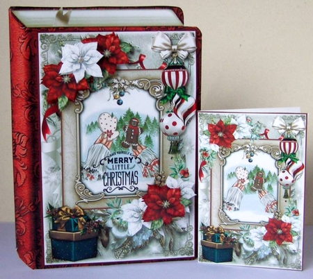 Merry Little Christmas Shaped Book Mini Page Kit  by Margaret McCartney