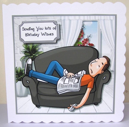 Relax and take it easy Birthday or Fathers Day by Margaret McCartney