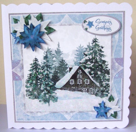 Christmas Scenes 17-20 Bumoer Kit, 4 7x7 Card Mini Kits, 24 Sheets by Margaret McCartney