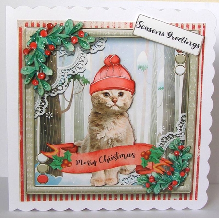 Christmas Cats kit one  by Margaret McCartney
