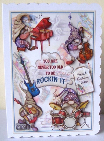 Never Too Old To Be Rockin It Mini Page Kit by Margaret McCartney