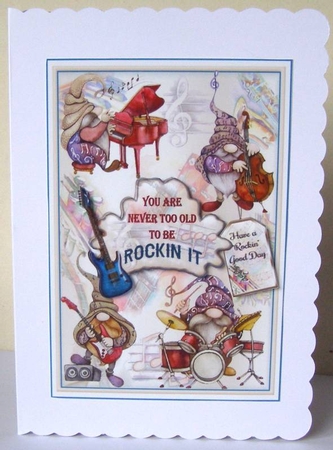 Never Too Old To Be Rockin It Mini Page Kit by Margaret McCartney