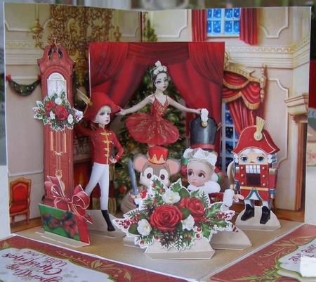 Le Ballet Casse-noisette Exploding Box Room for a Surprise Kit by Margaret McCartney