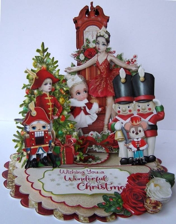 Le Ballet Casse-noisette Triple Easel Card Kit by Margaret McCartney